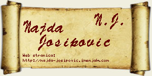 Najda Josipović vizit kartica